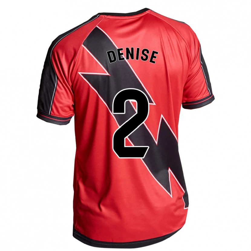 Danxen Women Denise Garcia Rojo #2 Red Black Away Jersey 2025/26 T-Shirt
