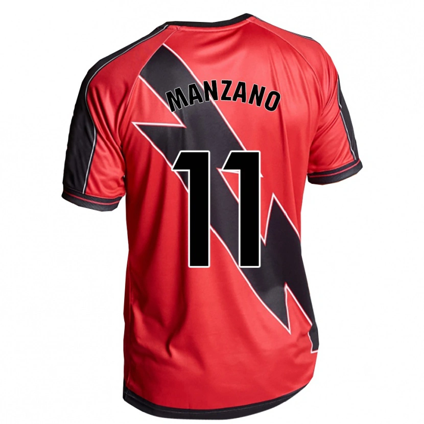 Danxen Women Sergio Manzano #11 Red Black Away Jersey 2025/26 T-Shirt