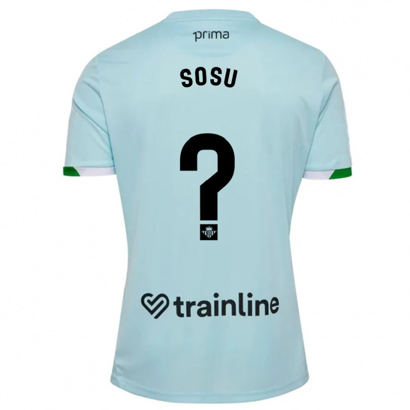 Danxen Women Kwame Sosu #0 Sky Blue Green Away Jersey 2025/26 T-Shirt