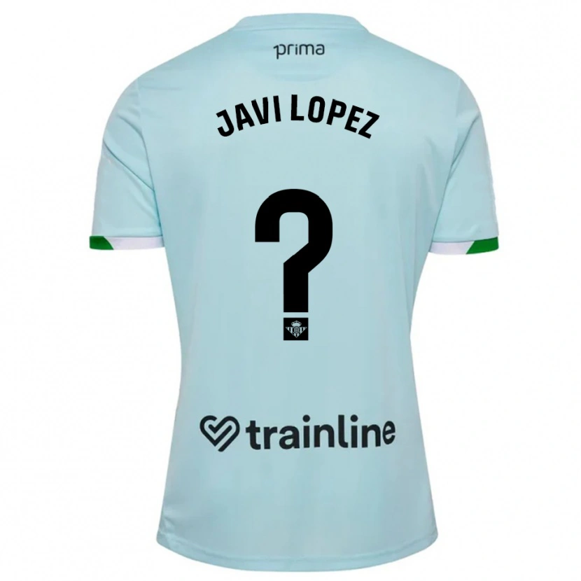 Danxen Women Javi López #0 Sky Blue Green Away Jersey 2025/26 T-Shirt