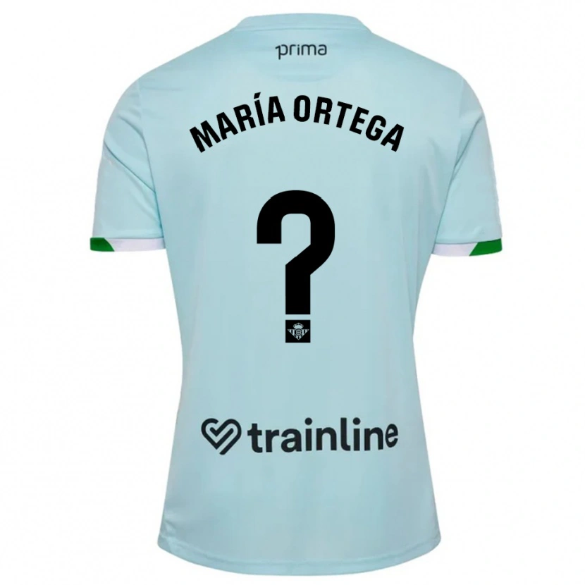 Danxen Women José María Ortega #0 Sky Blue Green Away Jersey 2025/26 T-Shirt