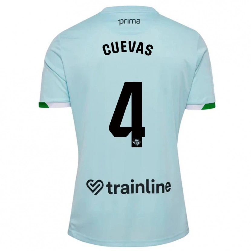 Danxen Women Miguel Cuevas #4 Sky Blue Green Away Jersey 2025/26 T-Shirt