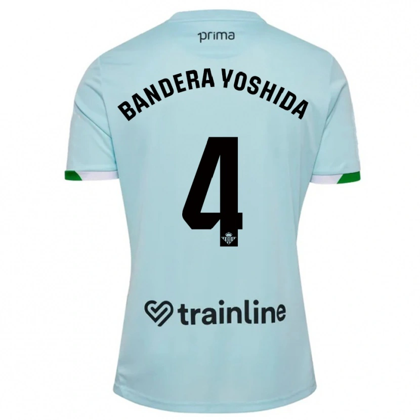 Danxen Women Kenta Bandera Yoshida #4 Sky Blue Green Away Jersey 2025/26 T-Shirt