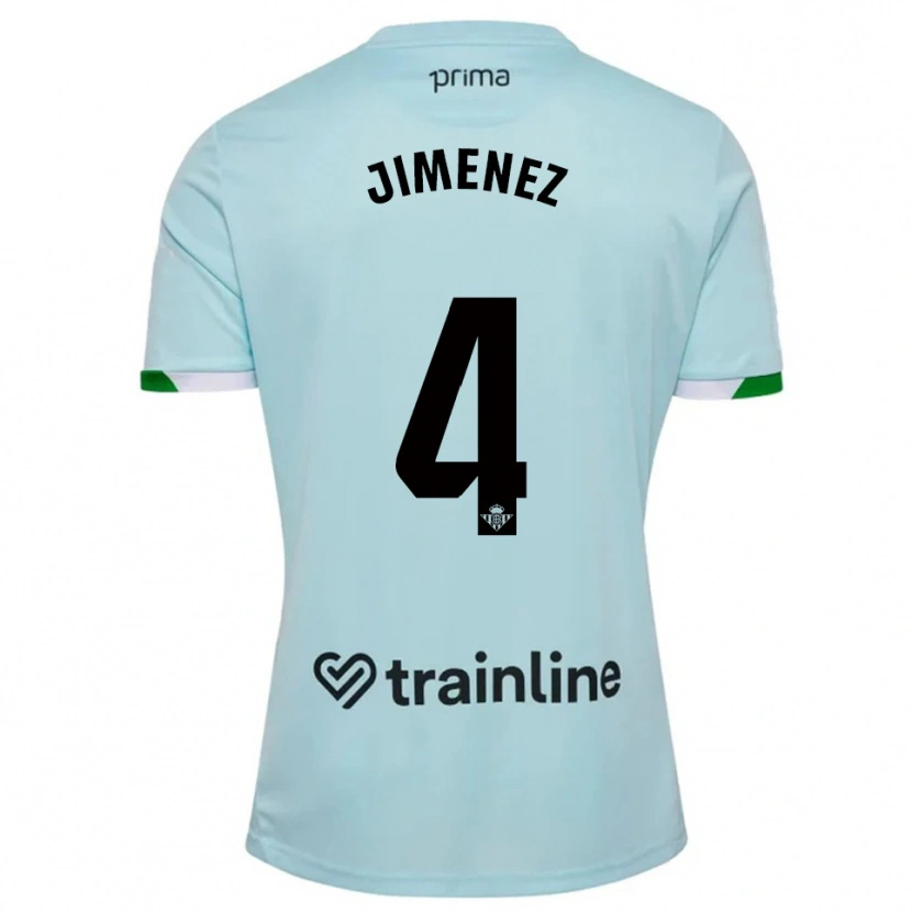 Danxen Women María Jiménez Gutiérrez #4 Sky Blue Green Away Jersey 2025/26 T-Shirt