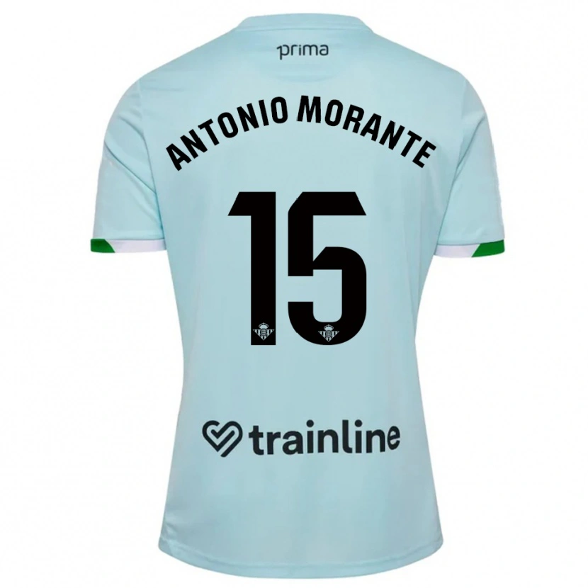 Danxen Women José Antonio Morante #15 Sky Blue Green Away Jersey 2025/26 T-Shirt