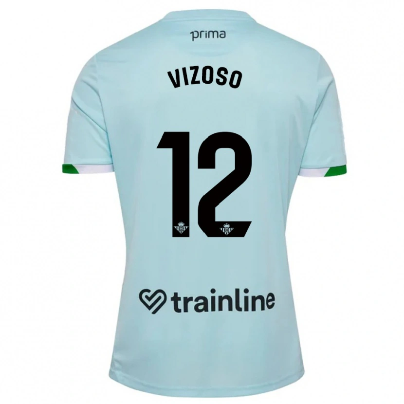 Danxen Women Paula Vizoso Prieto #12 Sky Blue Green Away Jersey 2025/26 T-Shirt