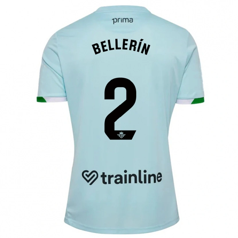 Danxen Women Héctor Bellerín #2 Sky Blue Green Away Jersey 2025/26 T-Shirt