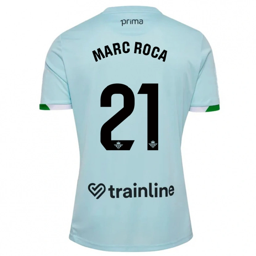 Danxen Women Marc Roca #21 Sky Blue Green Away Jersey 2025/26 T-Shirt