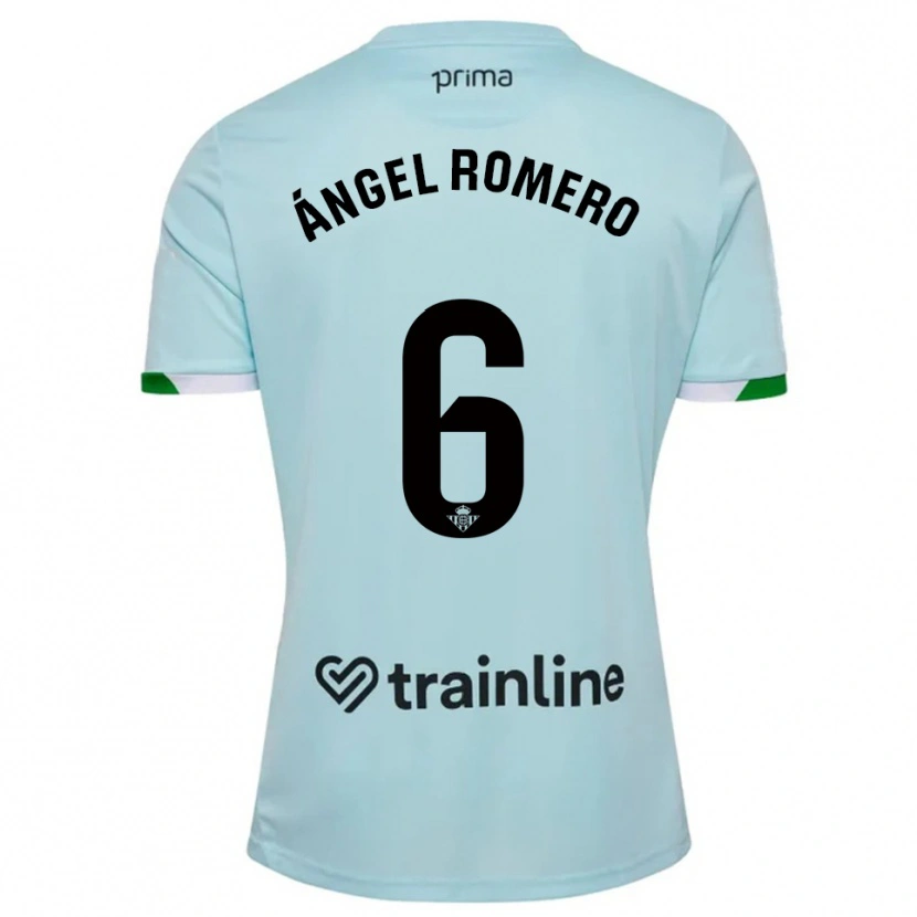 Danxen Women Miguel Ángel Romero #6 Sky Blue Green Away Jersey 2025/26 T-Shirt