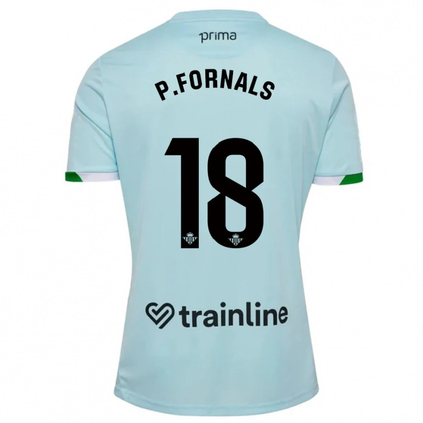 Danxen Women Pablo Fornals #18 Sky Blue Green Away Jersey 2025/26 T-Shirt