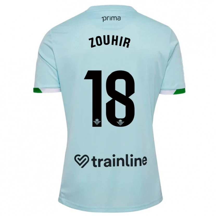 Danxen Women Yasmine Zouhir #18 Sky Blue Green Away Jersey 2025/26 T-Shirt