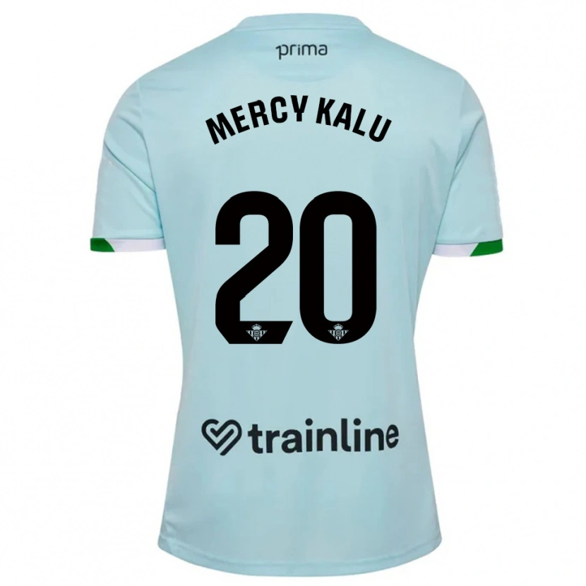 Danxen Women Chinyere Mercy Kalu #20 Sky Blue Green Away Jersey 2025/26 T-Shirt
