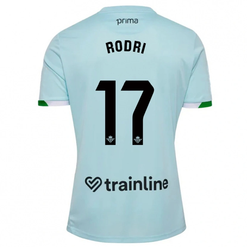 Danxen Women Rodri Sanchez #17 Sky Blue Green Away Jersey 2025/26 T-Shirt