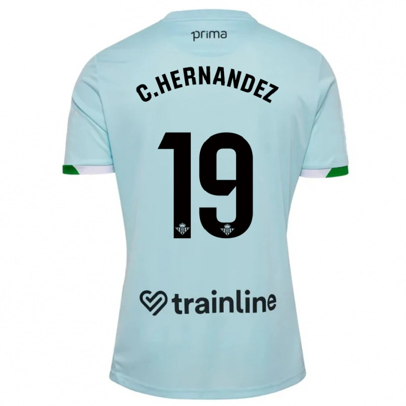 Danxen Women Cucho Hernández #19 Sky Blue Green Away Jersey 2025/26 T-Shirt