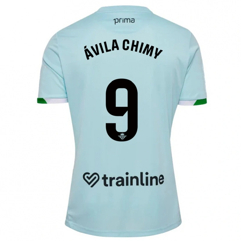 Danxen Women Chimy Ávila #9 Sky Blue Green Away Jersey 2025/26 T-Shirt