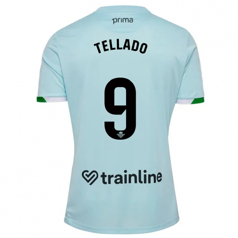Danxen Women Victor Tellado #9 Sky Blue Green Away Jersey 2025/26 T-Shirt