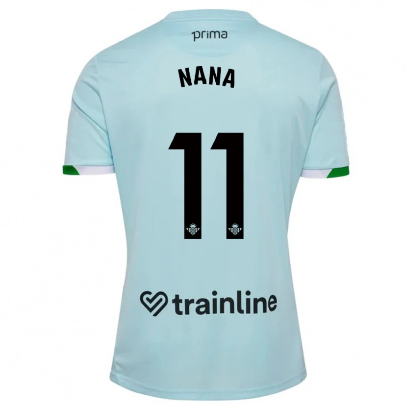 Danxen Women Nuria Ligero Fernández #11 Sky Blue Green Away Jersey 2025/26 T-Shirt