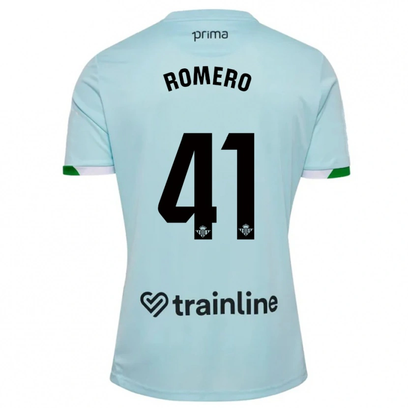 Danxen Women José Romero #41 Sky Blue Green Away Jersey 2025/26 T-Shirt