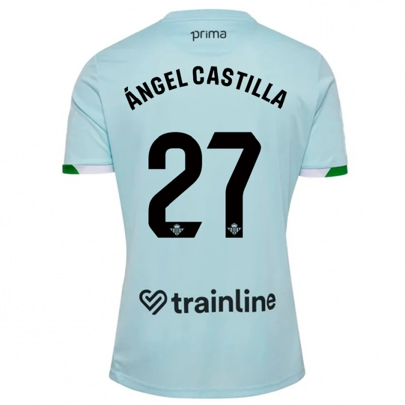 Danxen Women Miguel Ángel Castilla #27 Sky Blue Green Away Jersey 2025/26 T-Shirt