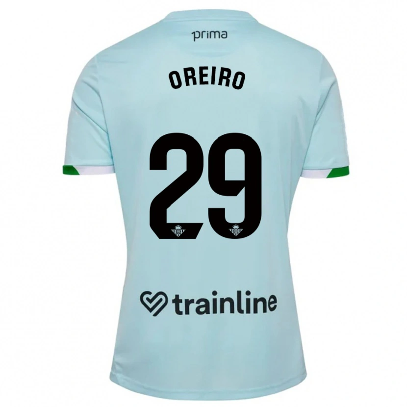 Danxen Women Jorge Oreiro #29 Sky Blue Green Away Jersey 2025/26 T-Shirt