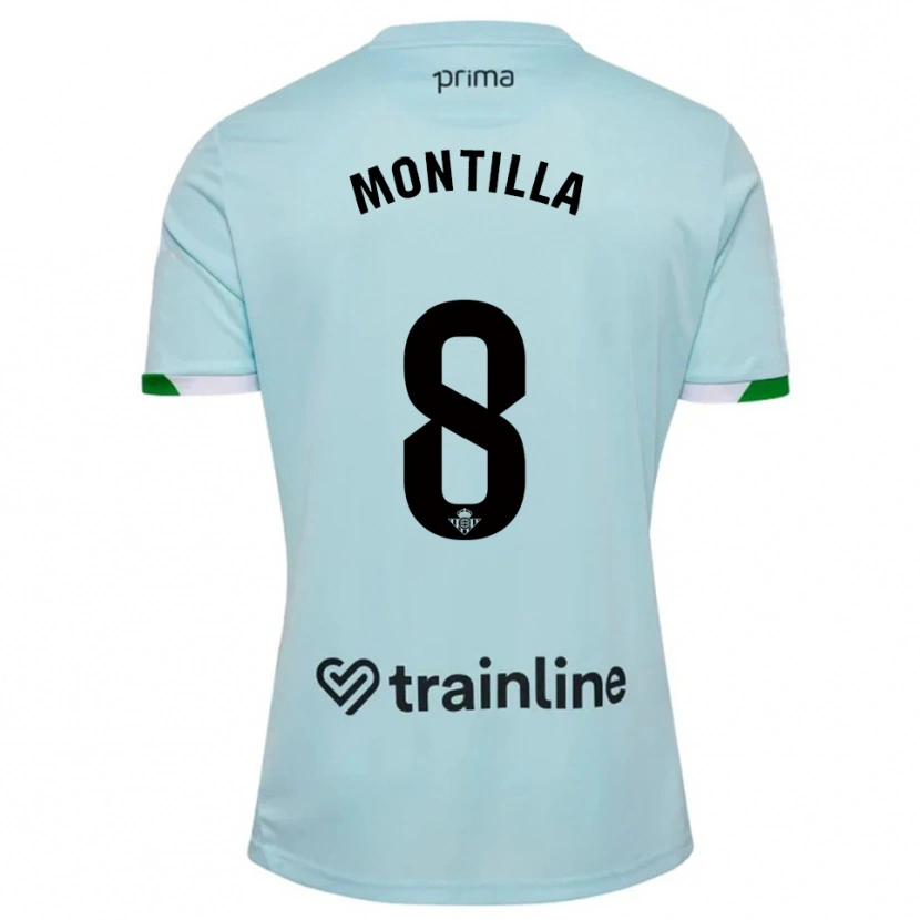 Danxen Women Natalia Montilla #8 Sky Blue Green Away Jersey 2025/26 T-Shirt
