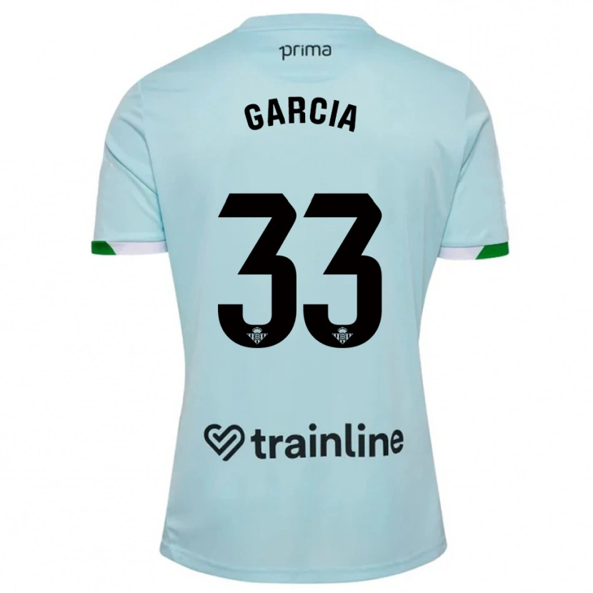 Danxen Women Pablo García #33 Sky Blue Green Away Jersey 2025/26 T-Shirt