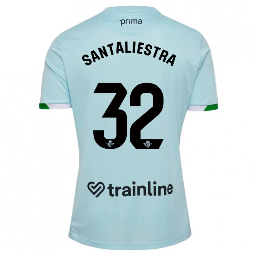 Danxen Women Carla Santaliestra #32 Sky Blue Green Away Jersey 2025/26 T-Shirt
