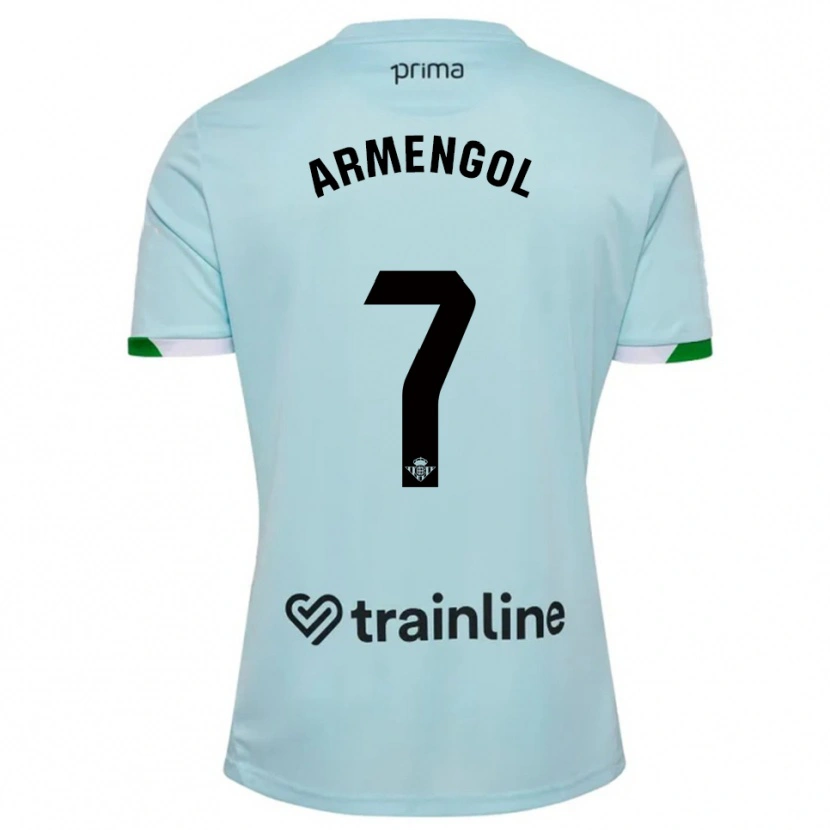 Danxen Women Carla Armengol #7 Sky Blue Green Away Jersey 2025/26 T-Shirt