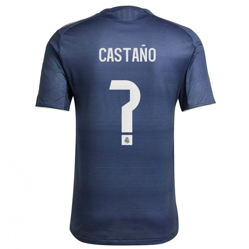 Danxen Women Alejandro Castaño #0 Navy Silver Away Jersey 2025/26 T-Shirt
