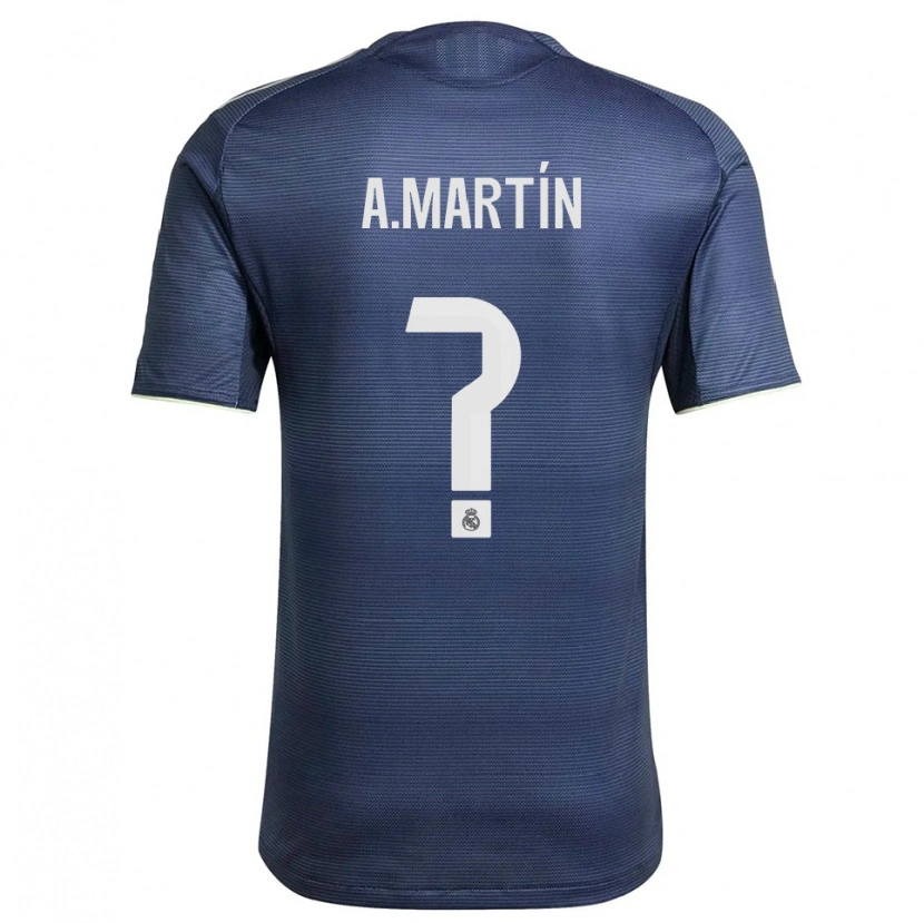 Danxen Women Álex Martín #0 Navy Silver Away Jersey 2025/26 T-Shirt