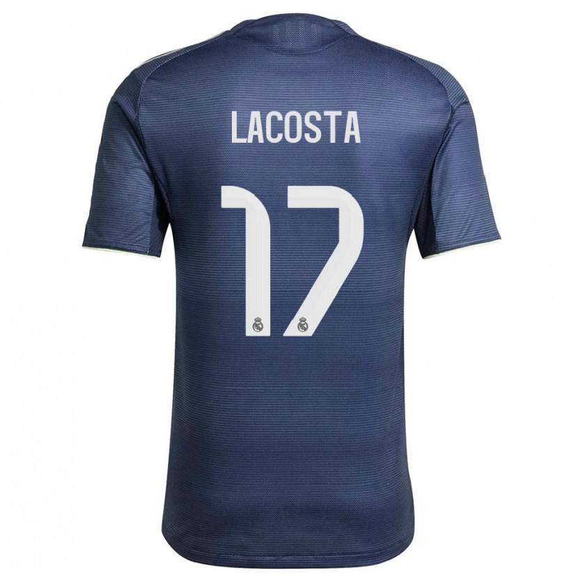 Danxen Women Diego Lacosta #17 Navy Silver Away Jersey 2025/26 T-Shirt