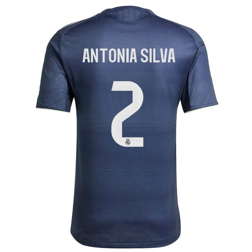 Danxen Women Antônia Silva #2 Navy Silver Away Jersey 2025/26 T-Shirt
