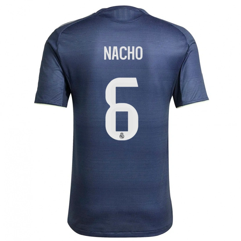 Danxen Women Nacho Fernandez #6 Navy Silver Away Jersey 2025/26 T-Shirt