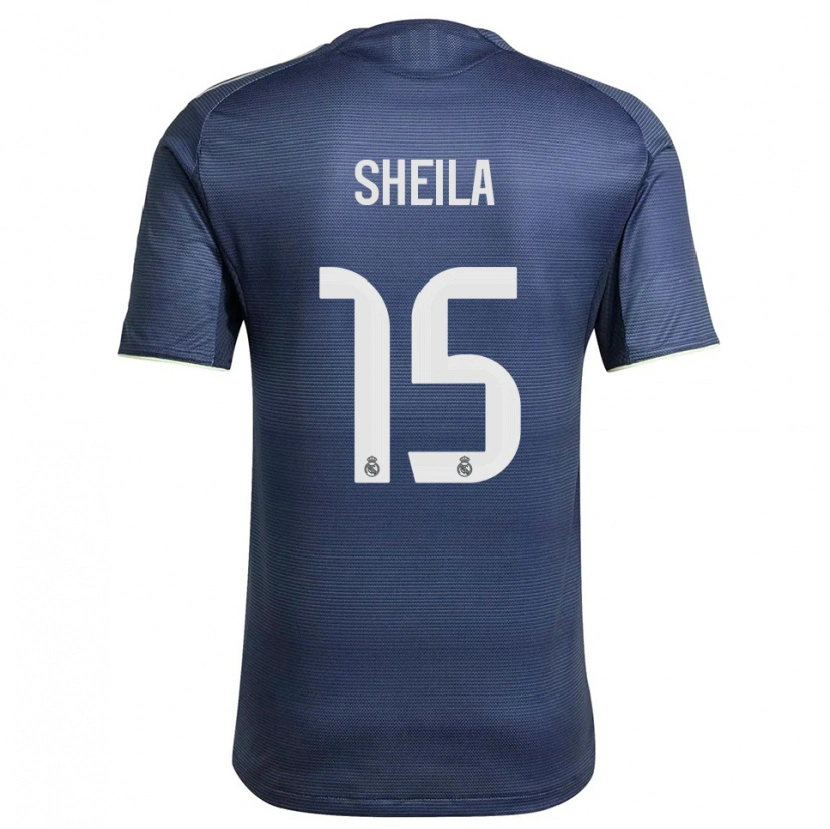 Danxen Women Sheila García #15 Navy Silver Away Jersey 2025/26 T-Shirt