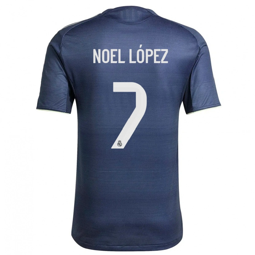 Danxen Women Noel López #7 Navy Silver Away Jersey 2025/26 T-Shirt
