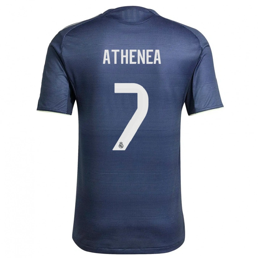 Danxen Women Athenea Del Castillo #7 Navy Silver Away Jersey 2025/26 T-Shirt