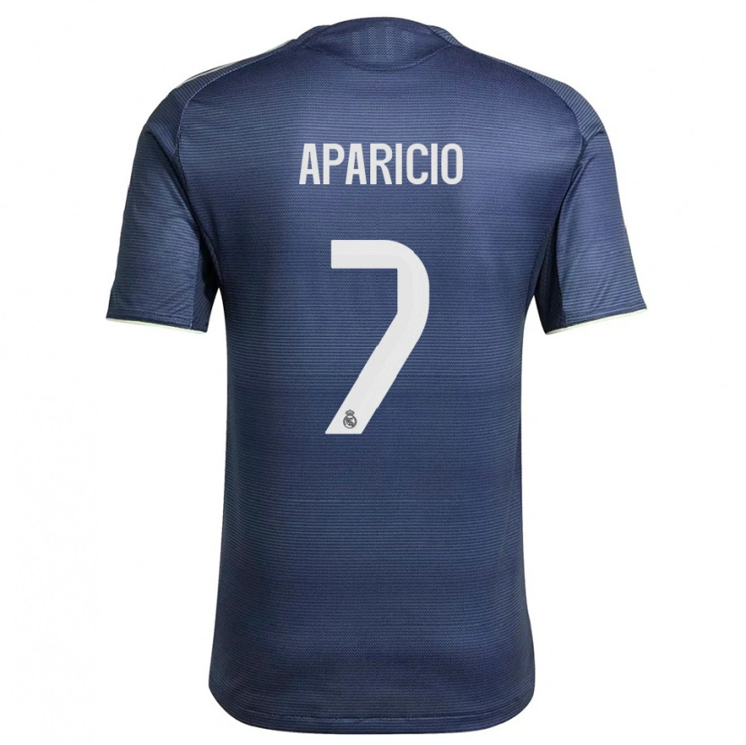 Danxen Women Esteban Aparicio #7 Navy Silver Away Jersey 2025/26 T-Shirt