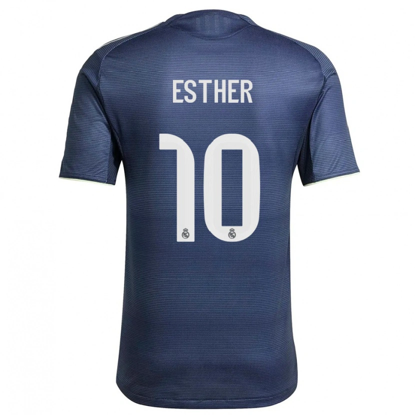 Danxen Women Esther Gonzalez #10 Navy Silver Away Jersey 2025/26 T-Shirt