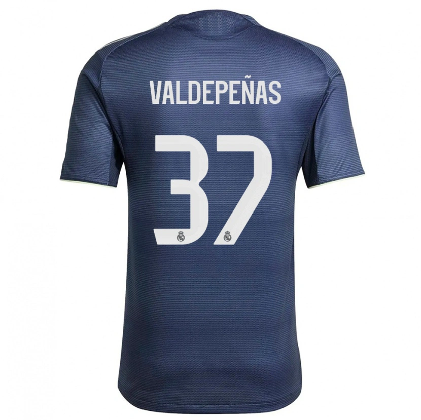 Danxen Women Víctor Valdepeñas #37 Navy Silver Away Jersey 2025/26 T-Shirt