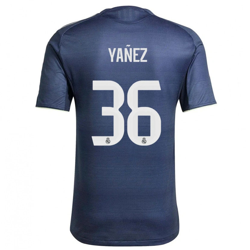 Danxen Women Daniel Yáñez #36 Navy Silver Away Jersey 2025/26 T-Shirt