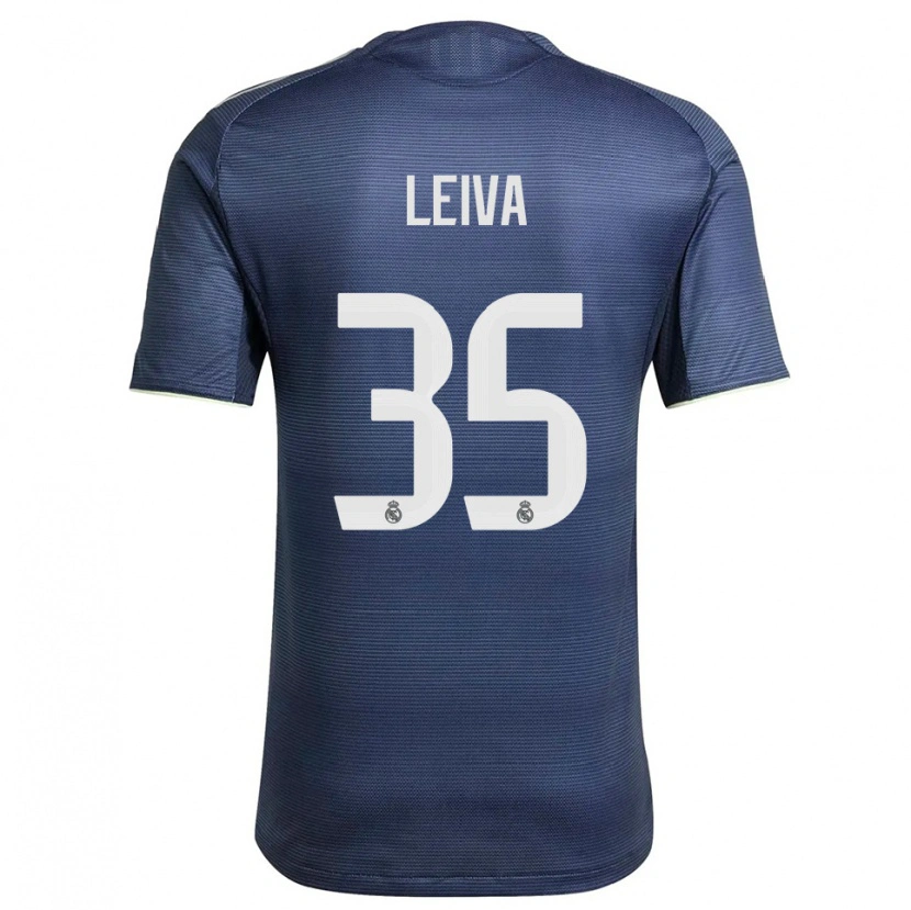 Danxen Women Álvaro Leiva #35 Navy Silver Away Jersey 2025/26 T-Shirt