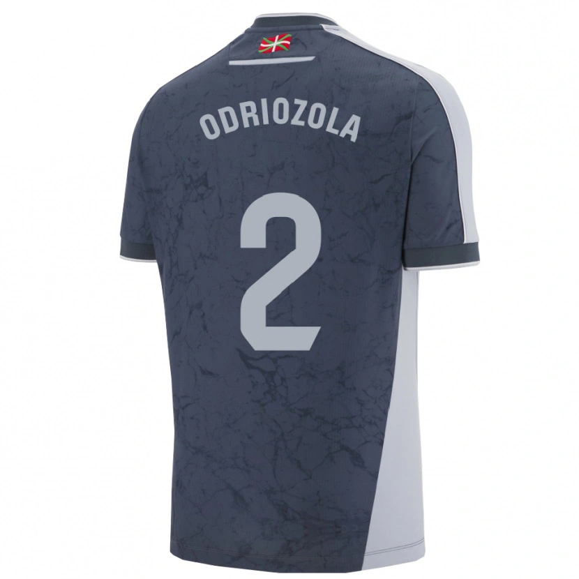 Danxen Women Álvaro Odriozola #2 Dark Blue White Away Jersey 2025/26 T-Shirt