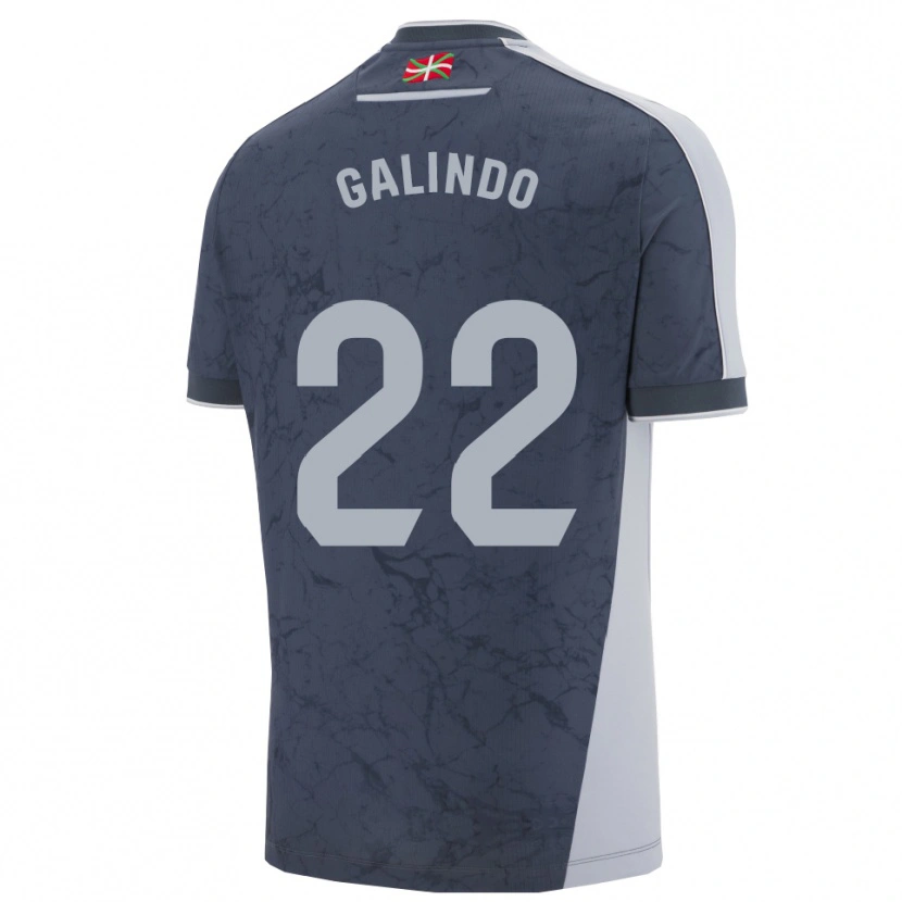 Danxen Women Iker Galindo #22 Dark Blue White Away Jersey 2025/26 T-Shirt