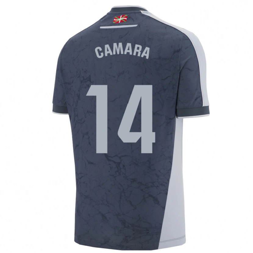 Danxen Women Ibra Cámara #14 Dark Blue White Away Jersey 2025/26 T-Shirt