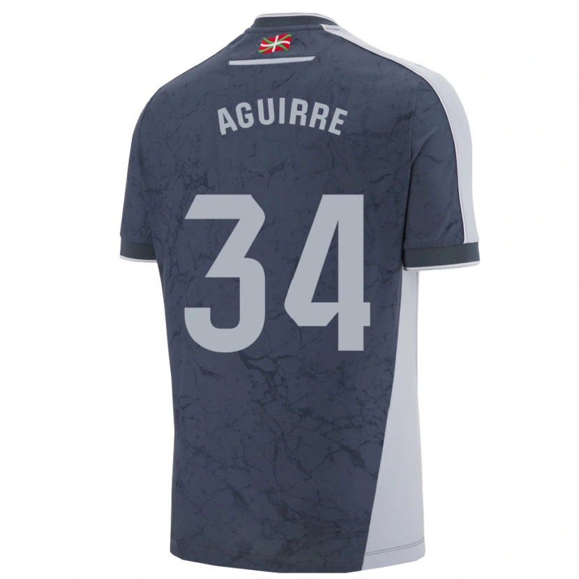 Danxen Women Ibai Aguirre #34 Dark Blue White Away Jersey 2025/26 T-Shirt