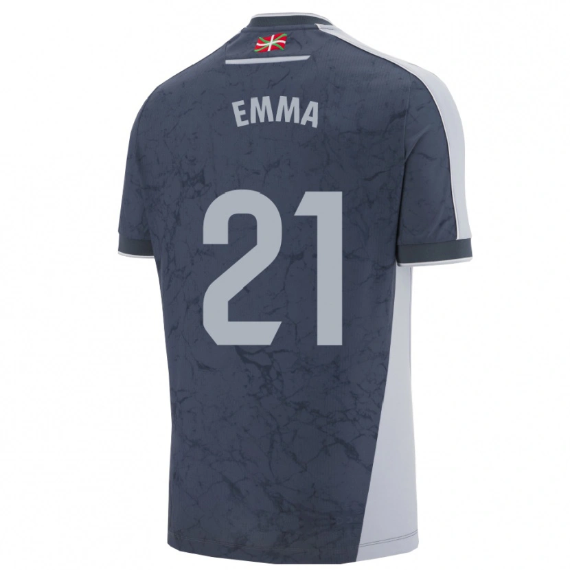 Danxen Women Emma Ramírez #21 Dark Blue White Away Jersey 2025/26 T-Shirt