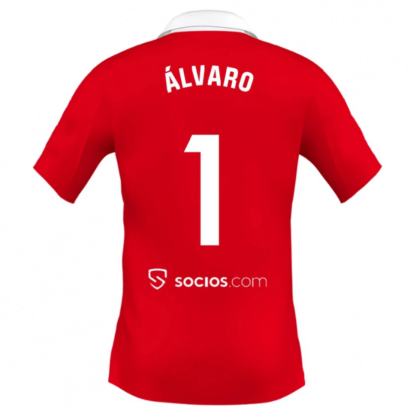 Danxen Women Álvaro Fernández #1 Red White Grey Away Jersey 2025/26 T-Shirt