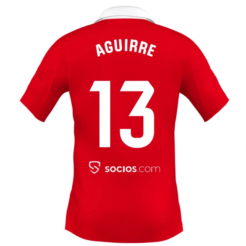 Danxen Women Yolanda Aguirre #13 Red White Grey Away Jersey 2025/26 T-Shirt