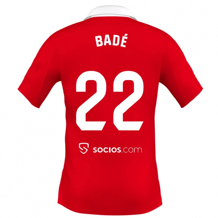 Danxen Women Loïc Badé #22 Red White Grey Away Jersey 2025/26 T-Shirt