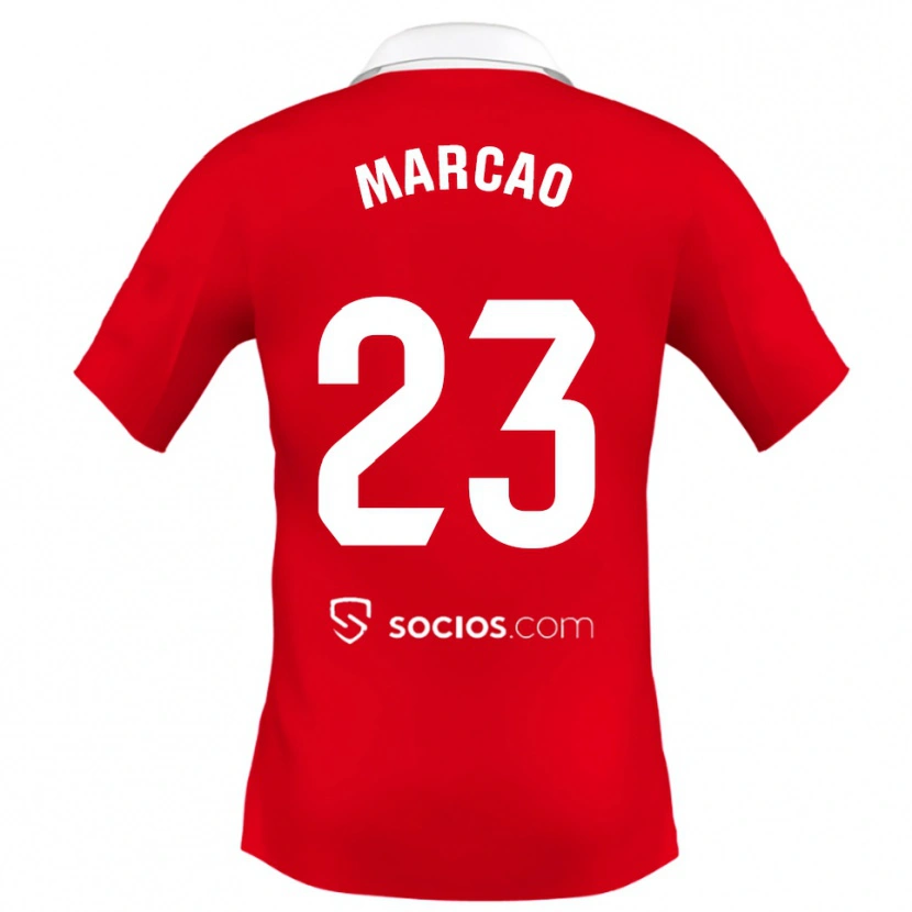 Danxen Women Marcão #23 Red White Grey Away Jersey 2025/26 T-Shirt